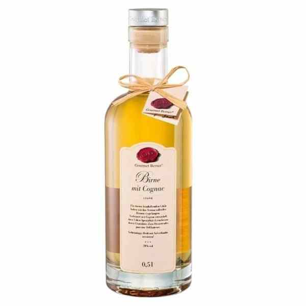 Birnenlikör mit Cognac, 500ml., 28% vol.