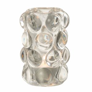 Teelicht Glas Bubbles