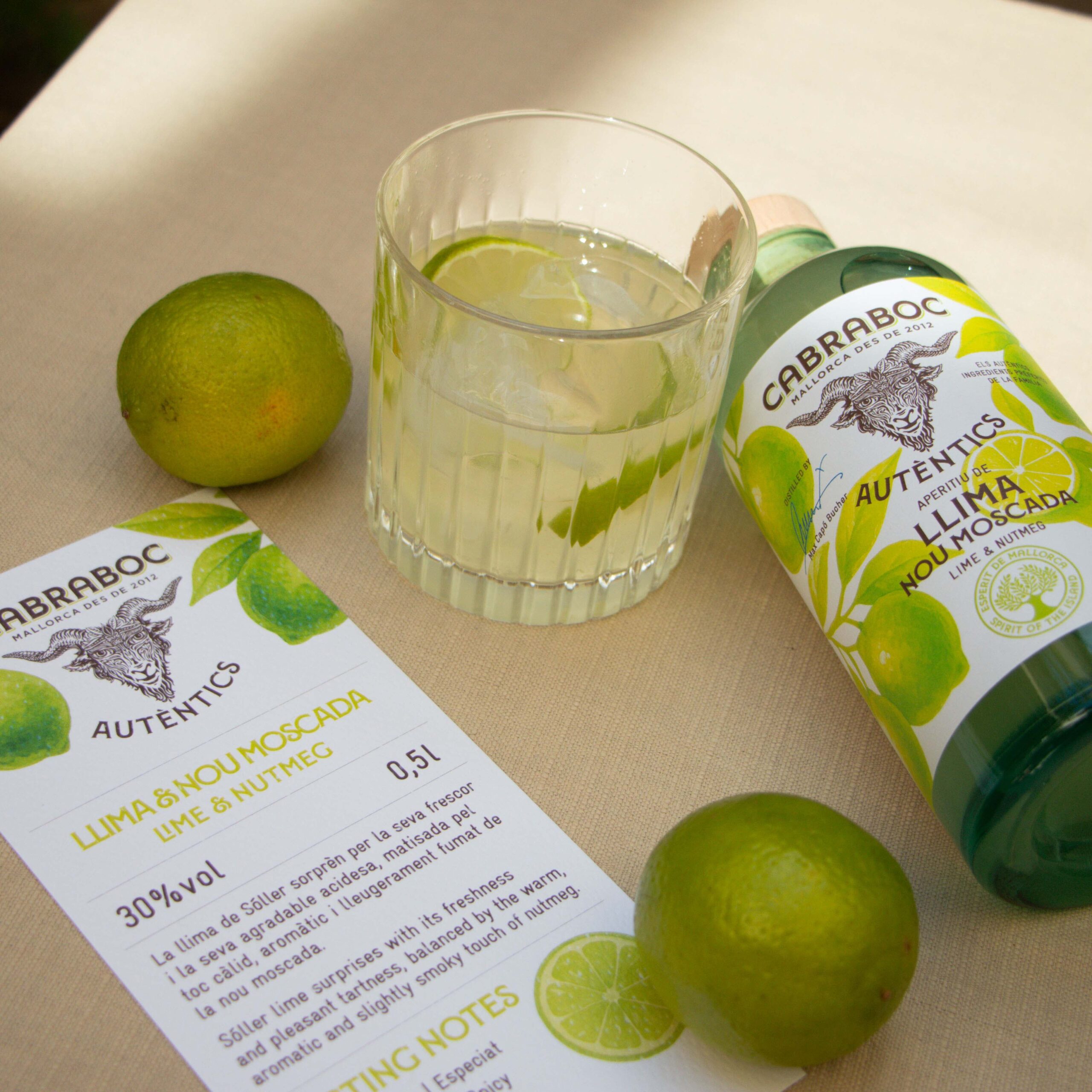 Cabraboc Limette & Muskatnuss -Likör, 500ml., 30%vol. – Bild 4